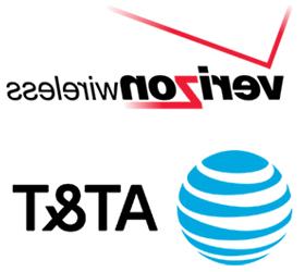 AT&T and Verizon logos